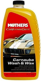 California Gold Carnauba Wash & Wax,64 oz.—Cleans,Shines & Protects–Gentle,pH Balanced, Ultra-Sudsy for a Spot-Free,Brilliant Finish.Biodegradable&Won't Strip Wax or Ceramic(05674) (Pack of 2)