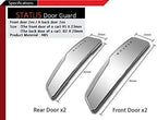 4Pcs High Glossy Slim Door Edge Guards Bumper Protector Trim Guard Sticker Molding for Motors Auto Vehicle (White)
