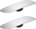 2PCS Car Blind Spot Mirror, Wide Angle HD Glass Rectangle Convex Frameless Side Blindspot Mirror with Adjustable Stick, Auto Exterior Rear View for Wide Angle, Universal for Vehicle (Extended)