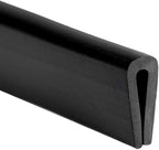 Rubber Edge Trim Black, U Channel PVC Plastic, Metal Sharp Edge Protector Fit for 0.09", Length 10 Feet (3.05 Meter)