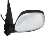 Driver and Passenger Side Mirror Assembly Set Power Heated Chrome Foldaway Compatible with 2004-2006 Toyota Tundra SR5 Crew Cab 2003 Toyota Tundra SR5 Extended Cab