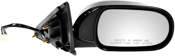 Passenger Side Mirror Assembly Electric Adjustment Heated No Memory Black Compatible with 2003-2006 INFINITI G35 Sedan IN1321104 IN1321105