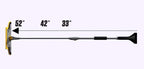 ABTT5212 Telescoping Scratch-Free Snow Brush with End Scraper and Cushioned Grip, 52-Inch