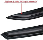 2015-2020 Tape-On Rain Guards for Chevrolet Chevy Tahoe & for GMC Yukon Side Window Visor Deflectors, Durable Tinted Vent Shades 2016 2017 2018 2019