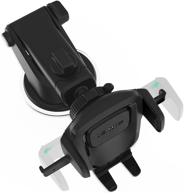 Easy One Touch Classic Dash & Windshield Universal Car Mount Phone Holder Desk Stand for iPhone, Samsung, LG, Moto and other Smartphones