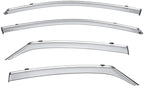 Window Visors Wind Deflectors Compatible with Toyota 2013-2018 Avalon with Chrome Trim Rain Guards 3-847TY050