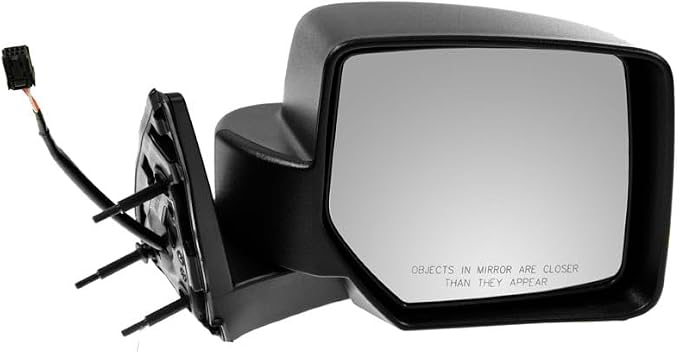 2 Piece Driver and Passenger Side Mirror Assembly Set Electric Adjustment Non-Heated No Memory Textured Compatible with 2007-2011 Dodge Nitro CH1320277 CH1321277