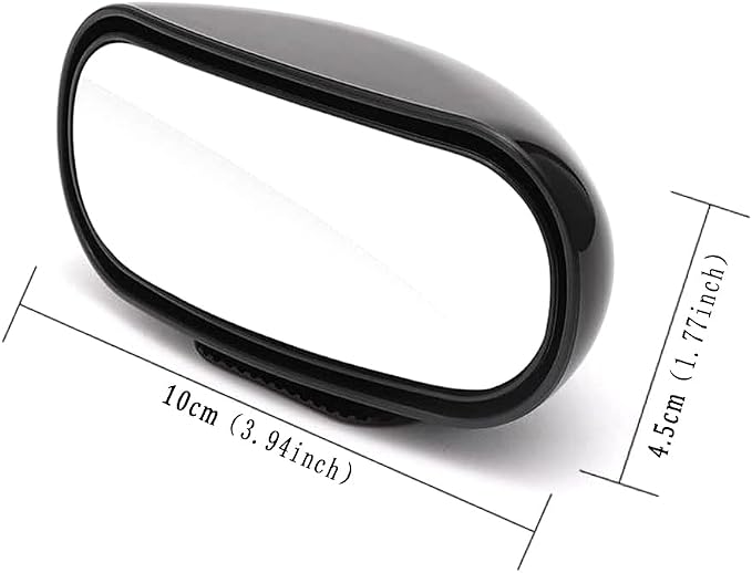 Blind Spot Car Mirror Rectangular, Adjustable Blindspot Convex Wide Angle Side Rearview Mirror for Cars Trucks SUV
