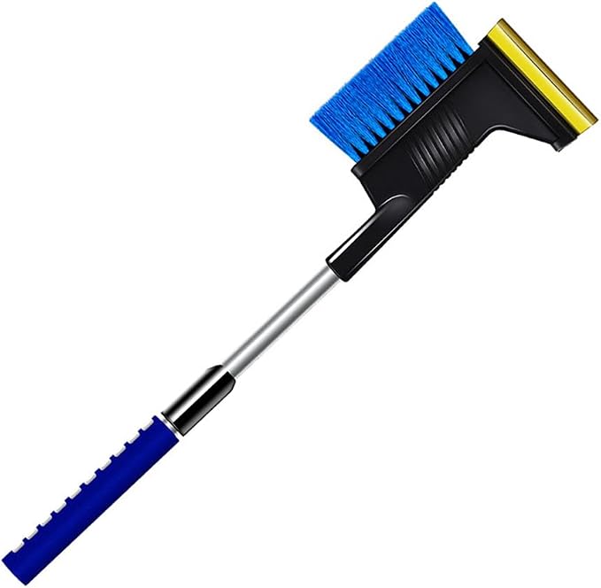 Extendable Snow Brush, Ice Scrapers Premium Aluminum Wide Oxford Shovel Head Design 4-in-1 Design Portable Compact Foldable Snow Shovel, Car Ice Brush for Cars Trucks (type 1)