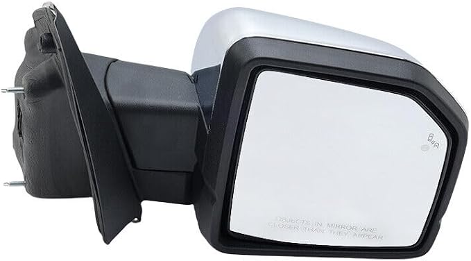 16 Pins Right Chrome Side Mirror Assembly For Ford F-150 F150 2015-2020 | Power Folding, Heated, W/ Blind Spot, Memory, Passenger Side, FO1321529