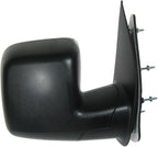 2 Piece Driver and Passenger Side Mirror Assembly Set Manual Adjustment Non-Heated No Memory Textured Compatible with 2007-2008 Ford E150 E250 E350 Super Duty E450 Super Duty FO1320337 FO1321337