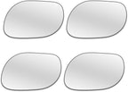 4PCS Car Blind Spot Mirror, Wide Angle Clear HD Glass Convex Side Rear View Mirror to Reduce Blindspot, Auto Exterior Rear View Accessories for Wide Angle, Universal Fit (StyleF)