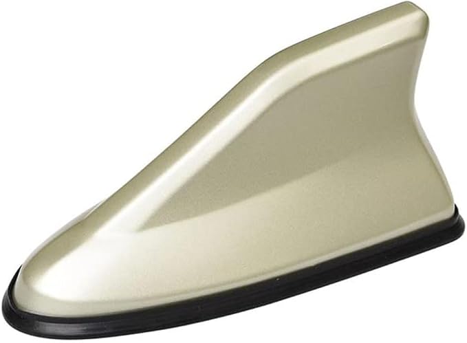 Car Shark Fin Antenna Cover for Chrysler 200 300 300M 300 Touring 1998-2025, Roof Mount Decorative Antenna Cap Vehicle Shark Fin Shape Cover Replacement with Adhesive Tape,Gold