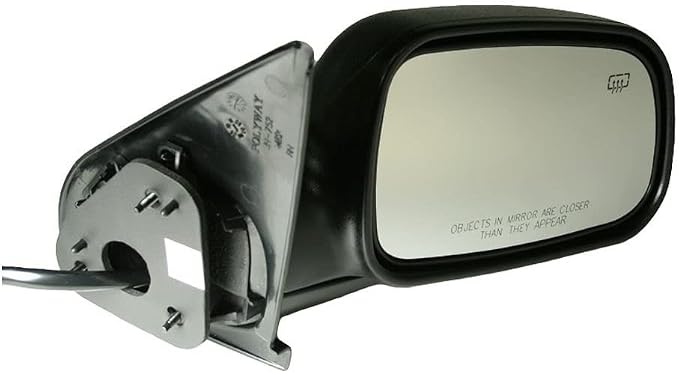 Passenger Side View Mirror Folding Electric Adjustment Heated No Memory Textured Compatible with 1999-2004 Jeep Grand Cherokee