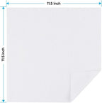 White Microfiber Cleaning Cloths 100 Pack, Reusable Cleaning Rags Shop Towels - Bulk Multipurpose Microfiber Towels, Lint Free Cleaning Towels for Car, House & Kitchen, 11.5 x 11.5 inch