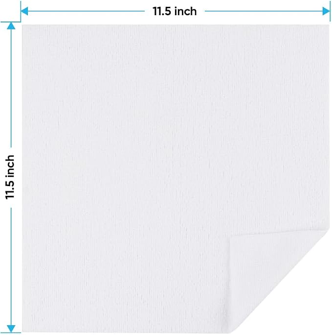 White Microfiber Cleaning Cloths 100 Pack, Reusable Cleaning Rags Shop Towels - Bulk Multipurpose Microfiber Towels, Lint Free Cleaning Towels for Car, House & Kitchen, 11.5 x 11.5 inch