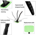 Windshield Cleaner Tool Car Window Cleaner Inside Interior Windshield Cleaning Tool(Green-Rectangle)