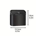 Leak-Proof mini car Trash can, 150 Garbage Bags, with lid, can be Placed on the Desk or Hung, Perfect car Accessory!
