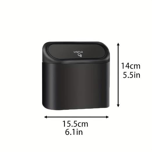 Leak-Proof mini car Trash can, 150 Garbage Bags, with lid, can be Placed on the Desk or Hung, Perfect car Accessory!