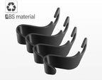 Car Seat Headrest Hook, Black | S-Shaped Design