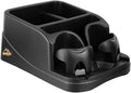 Car Console Organizer, Car Seat Organizer with 2 Adjustable Cup Holders, 3 Large Storage Compartments, Seatbelt for Secure Hold, Vehicle Middle Seat Organizer for Cars, Trucks, Minivans