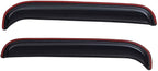 Extra Durable in-Channel Auto Vent Window Visor, Fits 1980-1996 Ford Bronco & Ford F-150/F-250/F-350; 1997 F-250 HD, Regular Cab/SuperCab/SuperCrew, Original Wind Deflector, Smoke, 2-Pcs