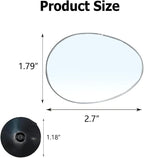 2PCS Blind Spot Mirror, Automotive Exterior Accessories, 360° Adjustable Hd Wide-Angle View For Most Cars, SUVs, Trucks (Oval Mirror)