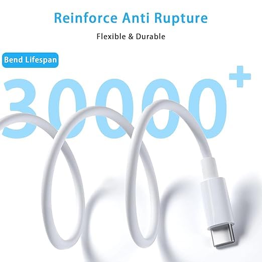 10Ft USB A to USB C Cable for Apple IPad Pro 13/12.9/11 inch, Air 4/5th, Mini 6, iPhone 15/16 Pro Max Plus Car Charger Cable for iPhone 15/16