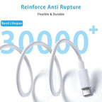 10Ft USB A to USB C Cable for Apple IPad Pro 13/12.9/11 inch, Air 4/5th, Mini 6, iPhone 15/16 Pro Max Plus Car Charger Cable for iPhone 15/16