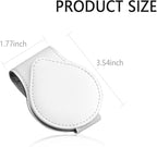 Magnetic Sunglass Holder for Visor, PU Leather Car Organizer, Universal Accessory (Pink)