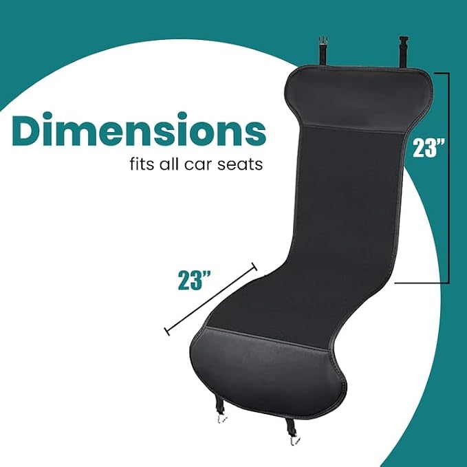 Car Seat Cover Travel Seat Cushion, 2-Pack Universal Classic Black Comfortable Breathable Seat Cover