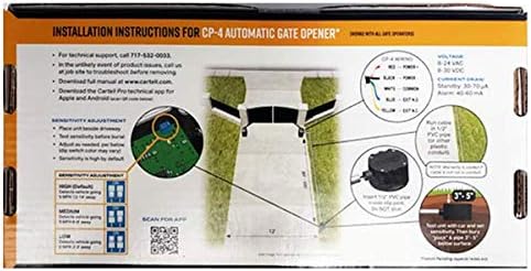 CARTELL CP3-100 Vehicle Sensor Kit Exit Wand Car Vehicle Detector Automatic Gate Free Exit device
