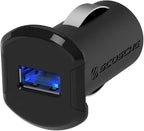 USBC121M ReVolt Universal Cigarette Lighter Single Device Compact One Port USB Car Charger, Fast Charge One Device Quickly, Black
