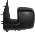 2 Piece Driver and Passenger Side Mirror Assembly Set Electric Adjustment Non-Heated No Memory Black Compatible with 2003-2006 Ford E150 2003-2005 E150 E250 E350 Club Wagon E350 E450 2003 E550