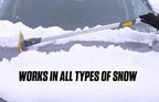 ABTT5212 Telescoping Scratch-Free Snow Brush with End Scraper and Cushioned Grip, 52-Inch
