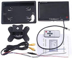 HD 7 Inch IPS Color LCD Screen Backup Camera Monitor, TFT Display, V1/V2 Two Video, for Rear View Reverse Cameras, DVD for Car/Truck/Bus/Van All 12 to 24V Vehicles, 1024x600 Pixels