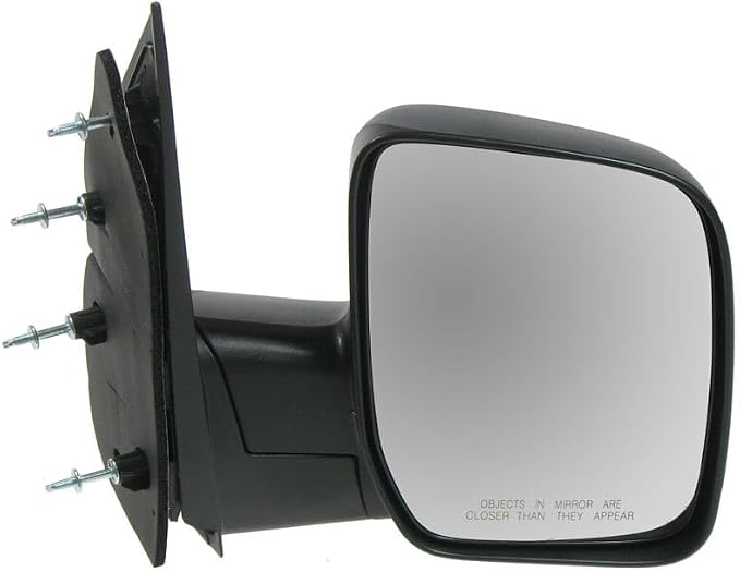 2 Piece Driver and Passenger Side Mirror Assembly Set Manual Adjustment Non-Heated No Memory Textured Compatible with 2007-2008 Ford E150 E250 E350 Super Duty E450 Super Duty FO1320337 FO1321337
