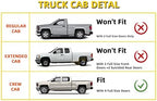 Window Visor Rain Guards Compatible with 1992-2000 Chevy/GMC C/K Crew Cab, Window Deflectors Vent Visors for Trucks for 1992-1999 Suburban/1995-1999 Tahoe/Yukon 4-Door/1999-2000 Escalade Tape-On