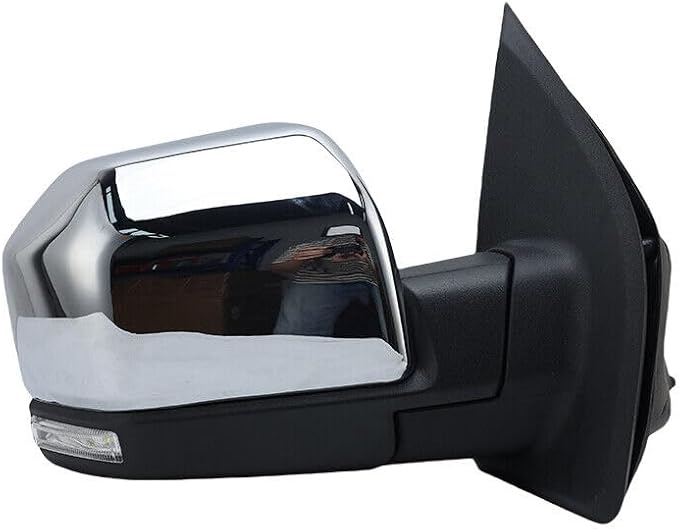 16 Pins Right Chrome Side Mirror Assembly For Ford F-150 F150 2015-2020 | Power Folding, Heated, W/ Blind Spot, Memory, Passenger Side, FO1321529