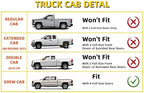 Window Visor Rain Guards Compatible with 2007-2014 Chevy Silverado Sierra GMC Yukon XL Suburban Avalanche 1500 2500 3500HD Crew Cab Tape-On Wind Deflector Vent Visor for Trucks 4 Piece