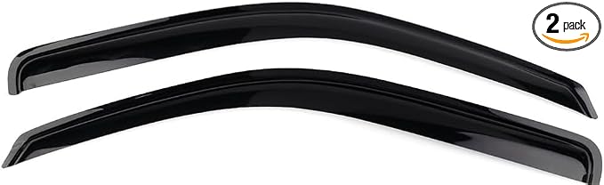 Tape On Window Visors Fits for 2004-2012 Chevy Colorado Standard Cab, Side Auto Window Wind Deflectors, Ventshade, Rain Guards for Cars/Trucks