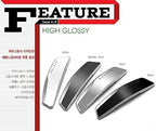 DEAD SKIN 4 Pcs High Glossy Slim Door Edge Guards Bumper Protector Trim Guard Sticker Molding for Motors Auto Vehicle Color Metalic Silver