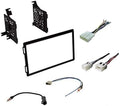 Premium Car Stereo Install Dash Kit, Wire Harness, and Antenna Adapter for Select Nissan Vehicles - Double Din Radio Compatible