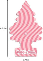 Car Air Freshener | Hanging Tree Provides Long Lasting Scent for Auto and Home | 24 Air Fresheners |Bubble Gum