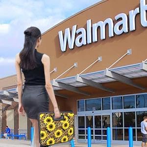 Car Trunk Organizer for SUV, 18.5Gal Large Capacity No-Sag Heavy Duty, Foldable Waterproof Anti-Slip Storage with 12 Pockets, Fit Sedan, Truck, Universal Car Accessories,Sunflower Leopard Print