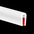 Rubber Edge Trim, Flexible Baby Proof Edge Trim for Sharp Edge, 3/32" U Channel Edge Protector, Self-Adhesive Edge Guards for Car Doors or Sheet Metal, 20Ft, White Color, Silicone Material
