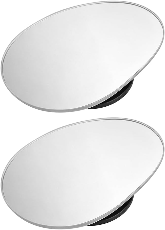 2PCS Car Blind Spot Mirror, Wide Angle Clear HD Glass Convex Side Rear View Mirror to Reduce Blindspot, Auto Exterior Rear View Accessories for Wide Angle, Universal Fit (StyleD)