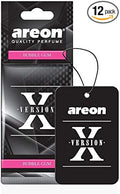 X AXV03 Hanging Best Car Air Freshener Bubble Gum Scent, Paper Hanging Ornaments, Long Lasting Scent for Car or Home 12 Pack