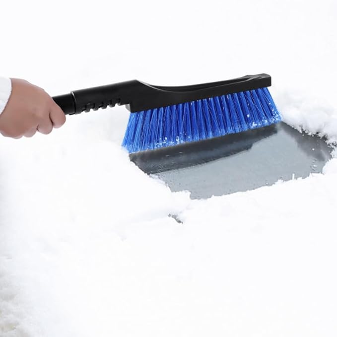 Snow Brush Ice Scraper Multi-Function Detachable Brush for Car Use Telescopic Handle 24.40In Compact Winter Tool for Windshield and Window Snow Removal