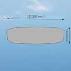 Car Rear View Mirror, 12Inch Interior Clip-on Wide Angle Convex Rear View Mirror, Car Accessories HD Wide Angle Extended Curved Mirror to Reduce Blind Spot Effectively for More Cars